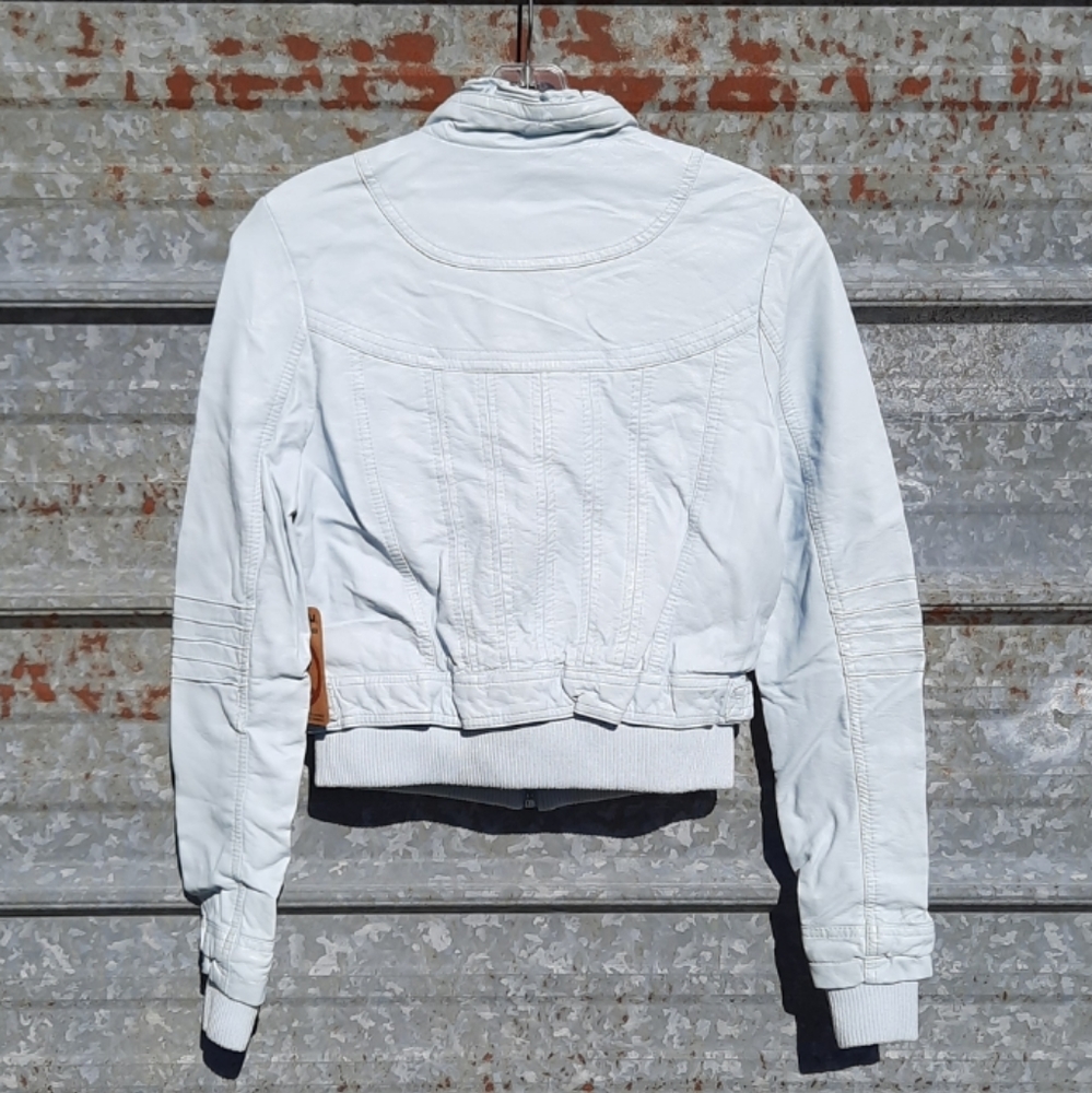 Jou Jou Baby Blue Leather Jacket - Picture 5 of 16